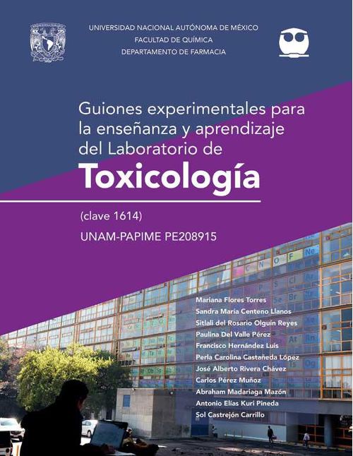 Guiones experimentales para la ense?anza y aprendizaje del laboratorio de Toxicolog?a clave 1614