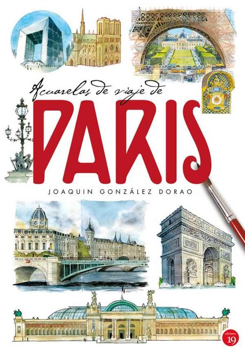 Acuarelas de viaje de París A4