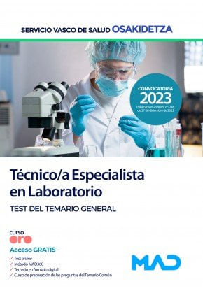 Tecnico/A Especialista Laboratorio Osakidetza-Servicio