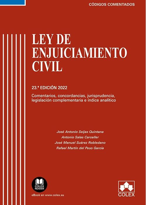 Ley De Enjuiciamiento CIVIL 2022. Comentarios, Concordancias, Jur