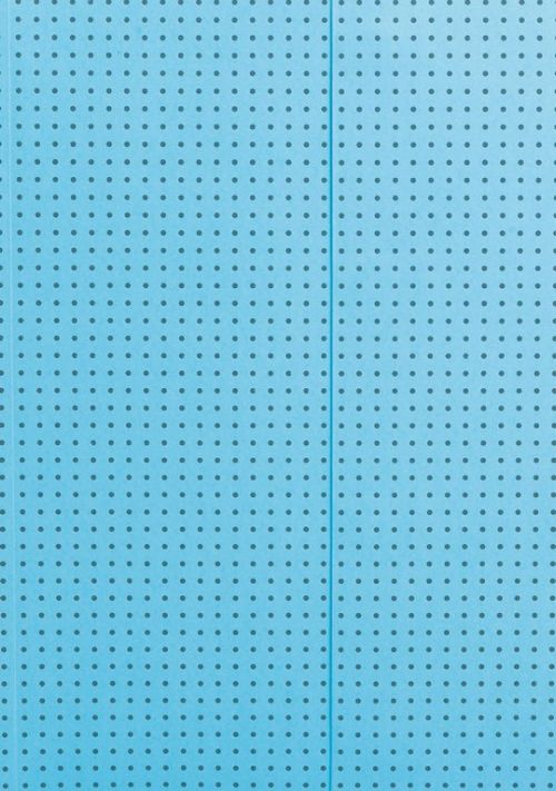Cuaderno círculo azul sobre gris