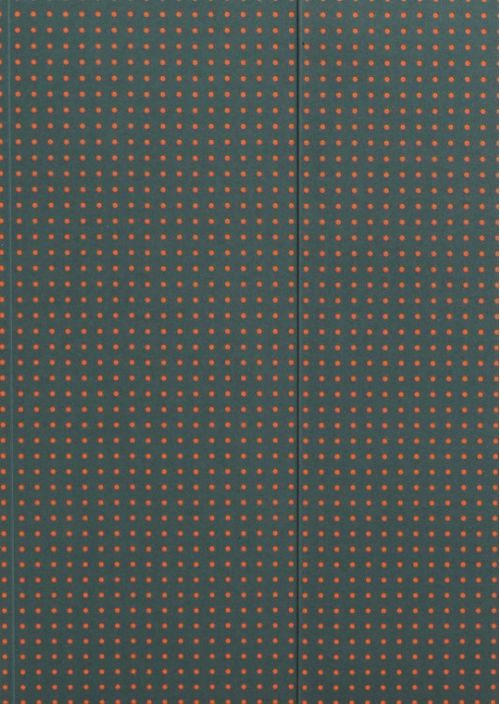 Cuaderno círculo gris sobre naranja