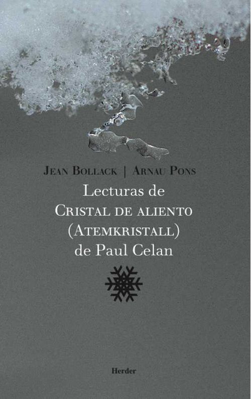 Lecturas de Cristal de aliento Atemkristall de Paul Celan