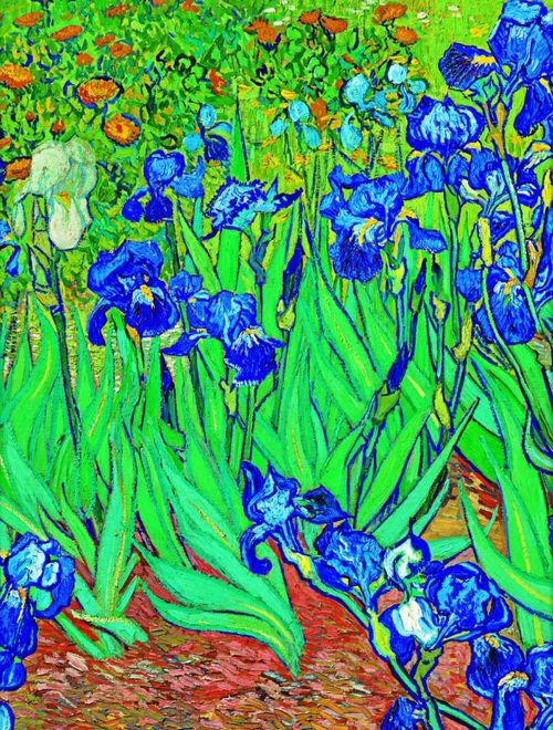 Libreta lirios de Van Gogh