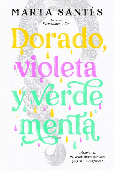 Dorado violeta y verde menta