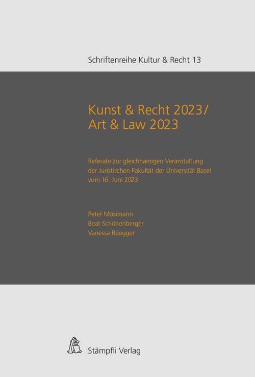 Kunst Recht 2023 Art Law 2023