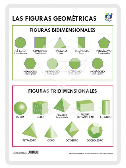 LAMINA A3 PRIMARIA FIGURAS GEOMETRICAS 42X29