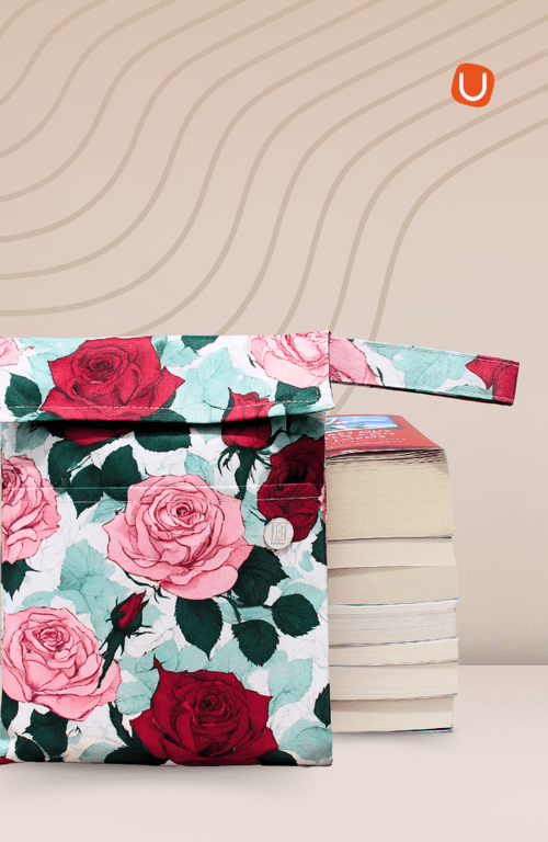 Funda ECO para libros  Rosas 2