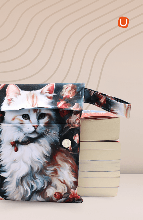 Funda GOLD para libros  Gato