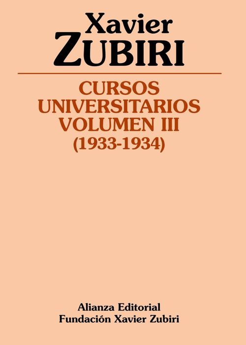 Cursos universitarios Volumen III 1933-1934