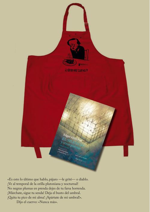 Pack Edgar Allan Poe libro El silencio  delantal Max