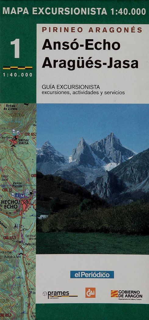 MAPA EXCURSIONISTA ANSO-ECHO ARAGUES-JASA