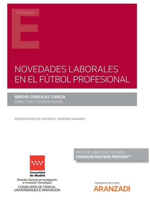 NOVEDADES LABORALES EN EL FUTBOL PROFESIONAL PAPEL  E-BOOK
