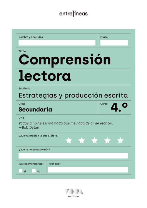 ENTRELINEAS 4 COMPRENSION LECTORA ESTRATEGIAS Y PRODUCCION