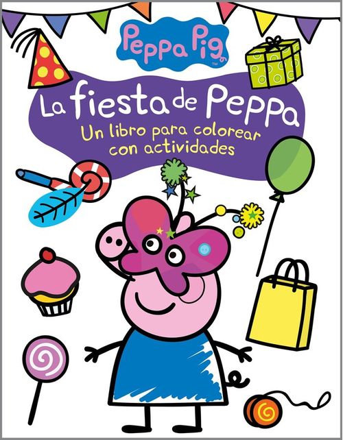 LA FIESTA DE PEPPA ACTIVIDADES PARA COLOREAR