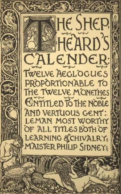 The Shepheards Calender Twelve Aeglogues Proportional to the Twelve Monethes