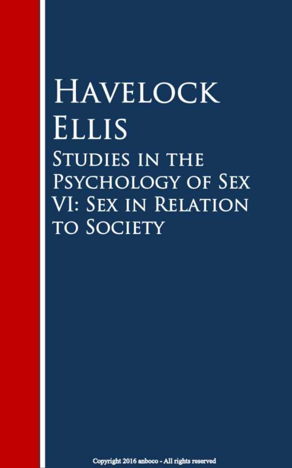 bw-studies-in-the-psychology-of-sex-vi-sex-in-relation-to-society-anboco-9783736412088