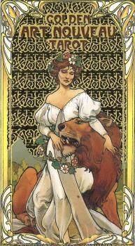 Golden art nouveau tarot