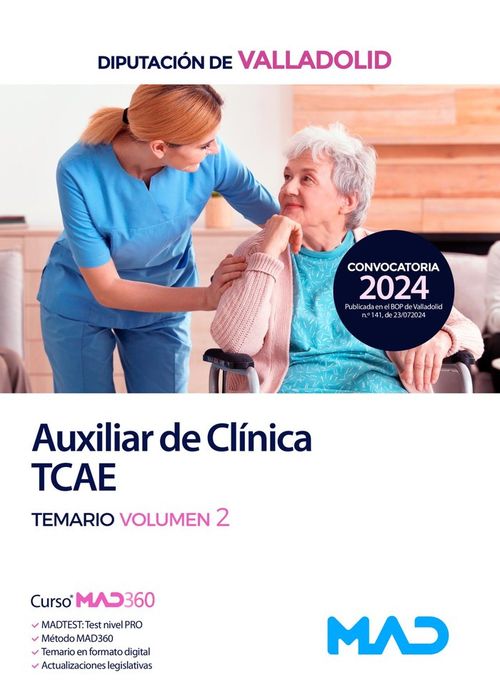 TEMARIO VOL 2 AUXILIAR DE CLINICA TCAE DIPUTACION DE VALLADOLID 2024