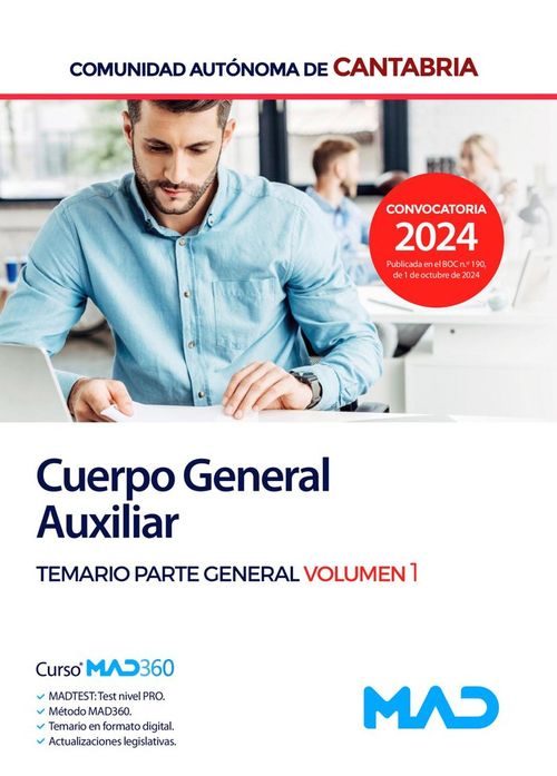 Cuerpo General Auxiliar Administrativo temario comun volumen 1