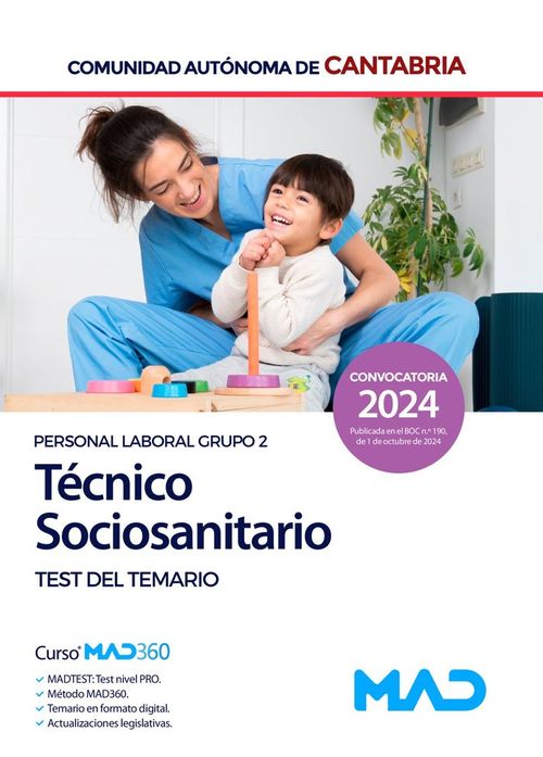 TECNICOA SOCIOSANITARIO PERSONAL LABORAL GRUPO 2 TEST CANTA