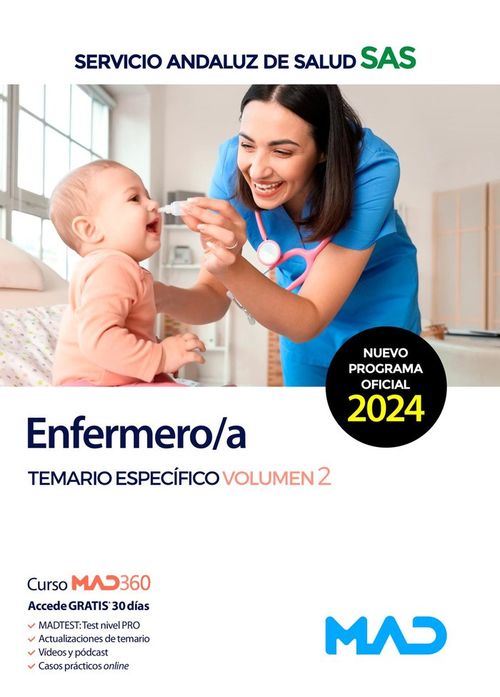 ENFERMEROA TEMARIO ESPECIFICO 2 SERVICIO ANDALUZ SALUD