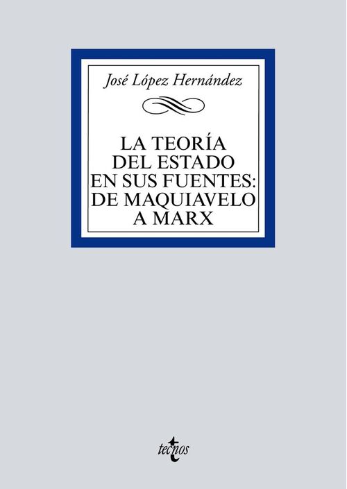 La teoria del Estado en sus fuentes de Maquiavelo a Marx