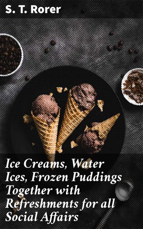 Ice Creams Water Ices Frozen Puddings Together with Refreshments for all Social Affairs