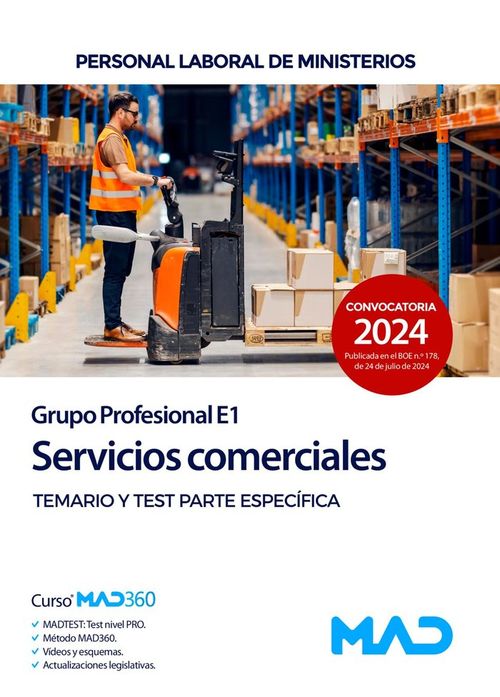 SERVICIOS COMERCIALES GRUPO PROFESIONAL E1 PERSONAL LABORAL DE MINISTERIOS
