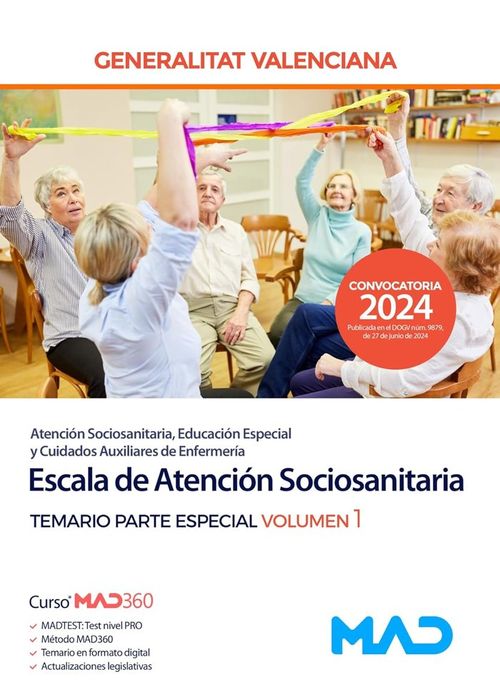 ESCALA DE ATENCION SOCIOSANITARIA TEMARIO PARTE ESPECIAL  VOLUMEN 1