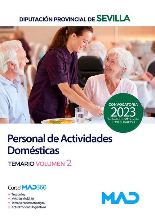 PERSONAL ACTIVIDAD DOMESTICA TEMARIO VOLUMEN 2 SEVILLA