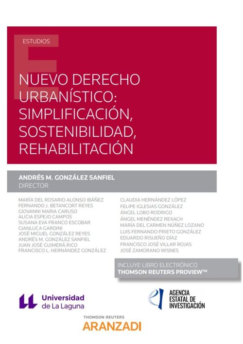 Nuevo derecho urbanistico simplificacion sostenibilidad rehabilitacion Papel  e-book