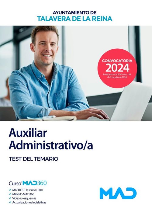 AUXILIAR ADMINISTRATIVOA TEST TEMARIO AYUNTAMIENTO TALAVERA