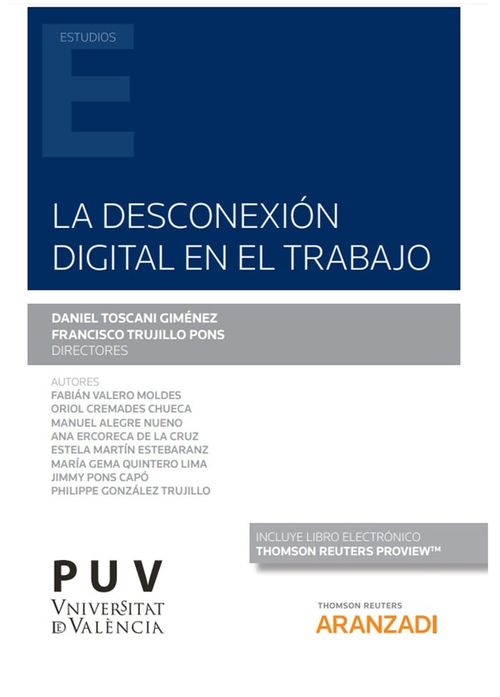 La desconexion digital en el trabajo Papel  e-book