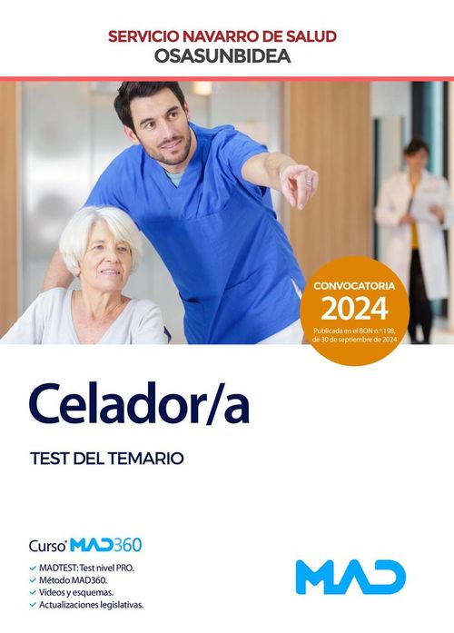 CELADORA TEST TEMARIO SERVICIO NAVARRO SALUD OSASUNBIDEA