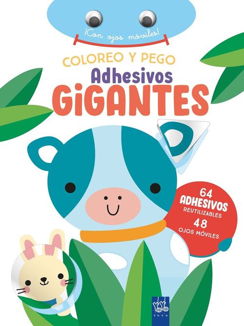 COLOREO Y PEGO ADHESIVOS GIGANTES VACA
