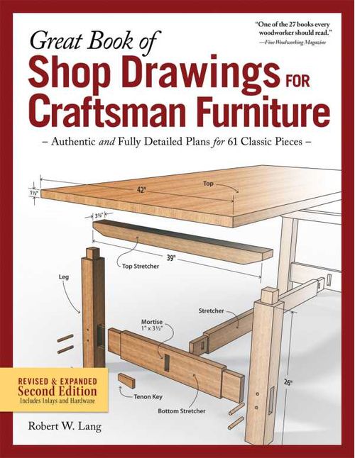 Great Book of Shop Drawings for Craftsman Furniture Revised Expanded Second Edition