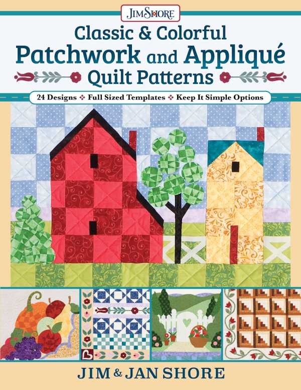 bw-classic-amp-colorful-patchwork-and-appliqueacute-quilt-patterns-landauer-9781637411346
