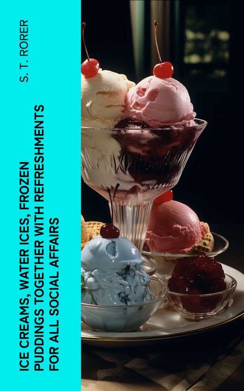 Ice Creams Water Ices Frozen Puddings Together with Refreshments for all Social Affairs