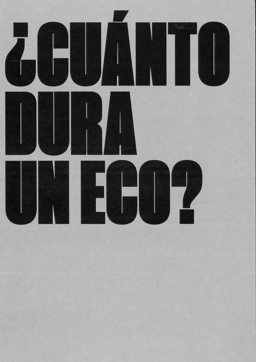 Cuanto dura un eco