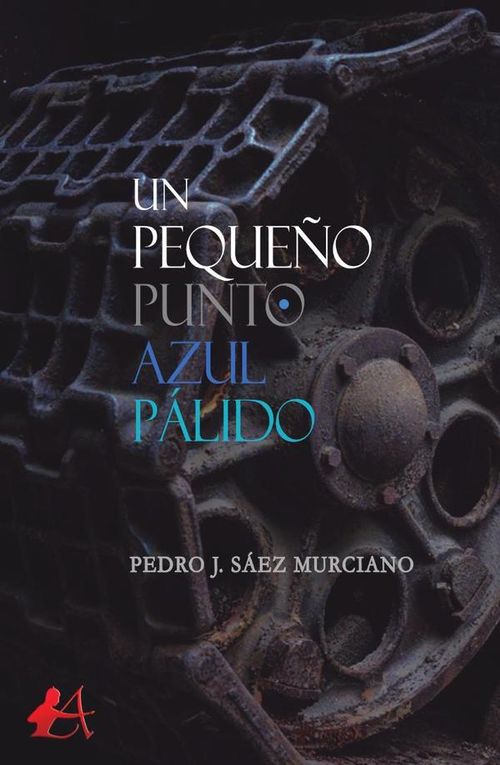 Un pequeno punto azul palido