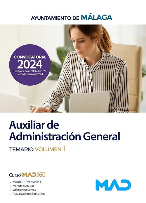 AUXILIAR ADMINISTRACION GENERAL TEMARIO 1 AYTO MALAGA