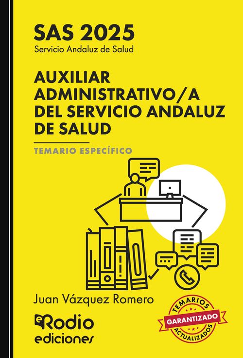 Auxiliar Administrativoa del Servicio Andaluz de Salud SAS 2025 Temario Espec237fico