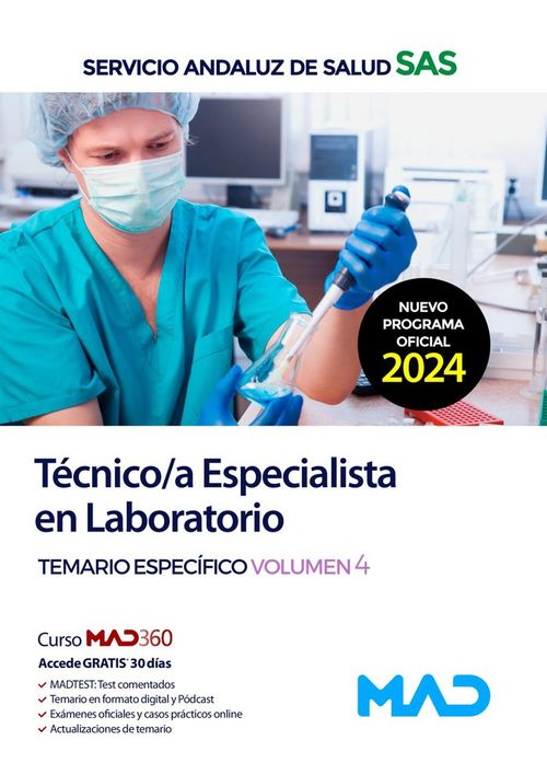 TECNICOA ESPECIALISTA LABORATORIO TEMARIO 4 SERVICIO ANDAL