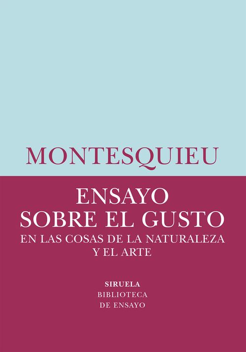 ENSAYO SOBRE EL GUSTO
