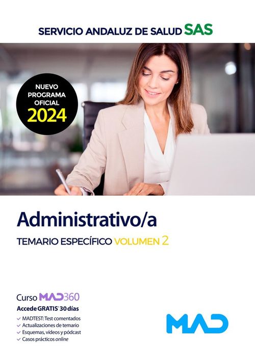 ADMINISTRATIVO TEMARIO ESPECIFICO VOL 02 SAS 2024