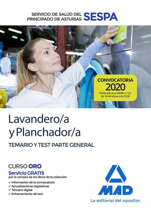 Lavandero/A Planchador/A Servicio Salud Asturias Temario