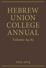 bw-hebrew-union-college-annual-volumes-8485-hebrew-union-college-press-9780822981213
