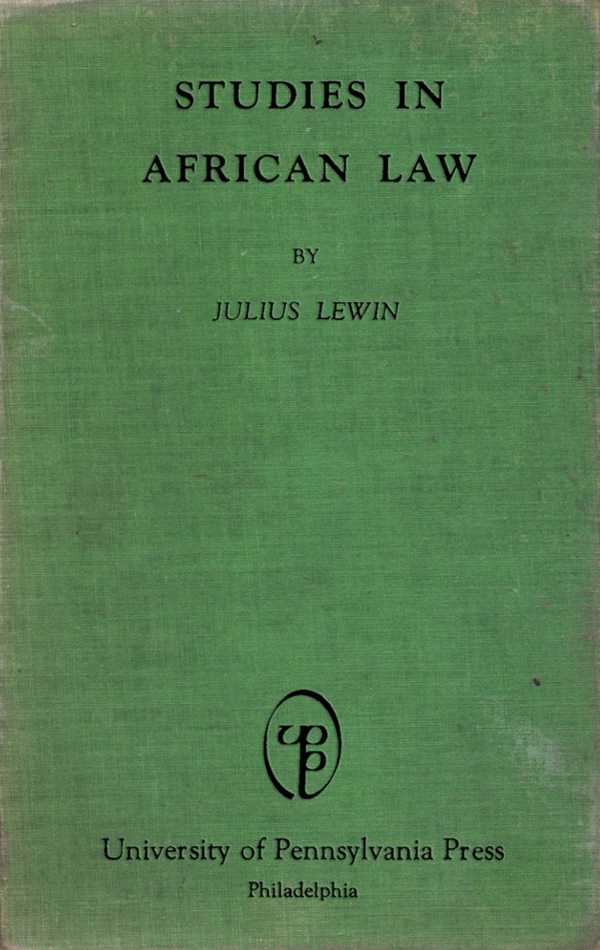 bw-studies-in-african-native-law-university-of-pennsylvania-museum-9781512803884