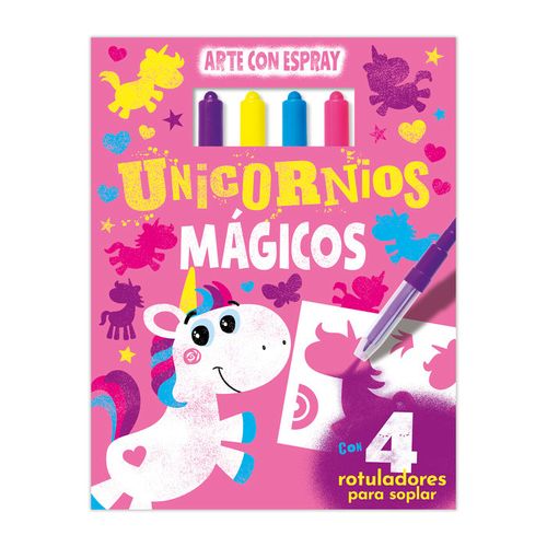 UNICORNIOS MAGICOS ARTE CON SPRAY